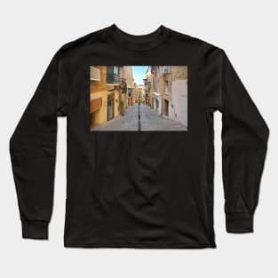 Old Street, Valletta, Malta Long Sleeve T-Shirt
